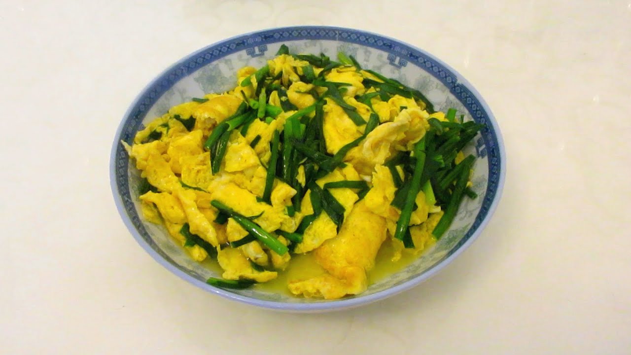 chives-and-eggs-stir-fry-recipe-jiu-cai-chao-dan