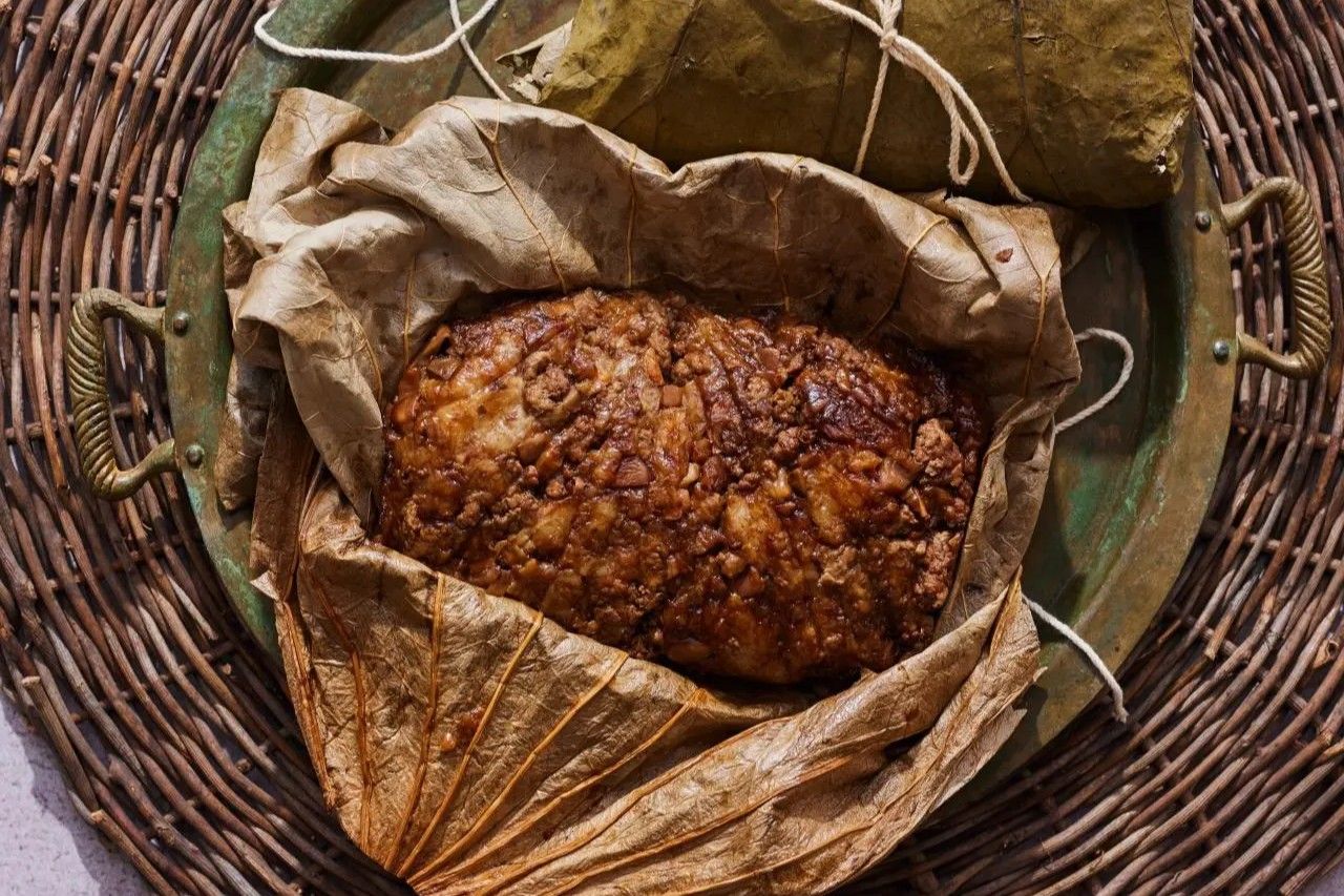 sticky-rice-in-lotus-leaf-recipe-lo-mai-gai